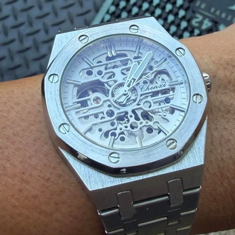 Unbranded Men's Silver and Grey Watch